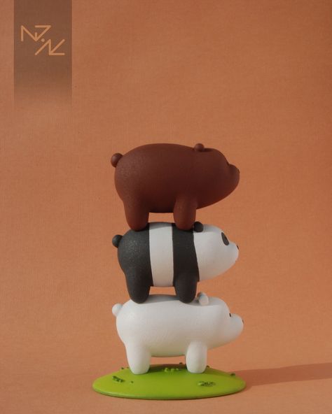 #webarebears  #n3k #toys #sculpture  #cartoon We bare bears https://vk.com/n3k_workshop We Bare Bears Keychains, We Bare Bears Clay Art, We Bare Bears Clay, Blender Ideas, Clay Bear, American Cartoons, Clay Keychain, Bear Sculptures, Ice Bear