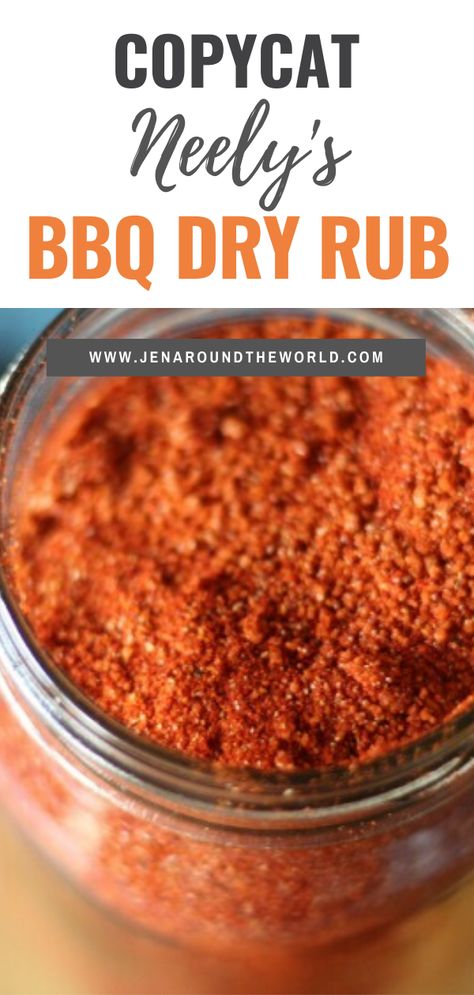 I love the Neely's BBQ seasonings so I made this copycat version of the Neely's BBQ Dry Rub Dry Bbq Seasoning, Neelys Bbq Sauce, Bbq Seasoning Rub, Bbq Rubs Homemade, Bbq Seasoning Recipe, Turkey Rub Recipes, Barbecue Rub, Bbq Rub Recipe, Bbq Sauce Homemade Easy