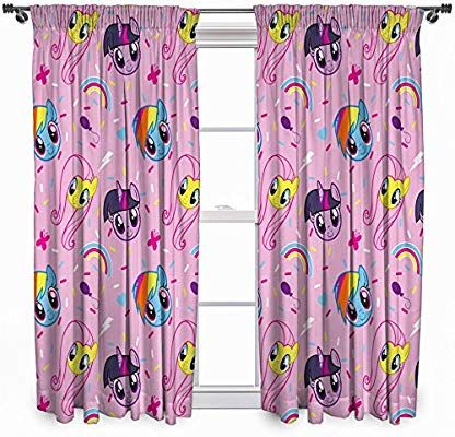 My Little Pony Bedroom, Pencil Pleat Curtains, Purple Curtains, Baby Birthday Invitations, Unique Curtains, Pleat Curtains, My Little Pony Equestria, Unicorn Horse, Animal Print Fashion