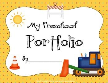 This is a cute portfolio for students to draw favorite memories, to show name writing growth, to show number writing skills and more. Portfolio For Students, Kindergarten Construction, Preschool Portfolio, Construction Portfolio, Preschool Construction, Child Activities, Number Writing, Student Portfolio, About Me Activities