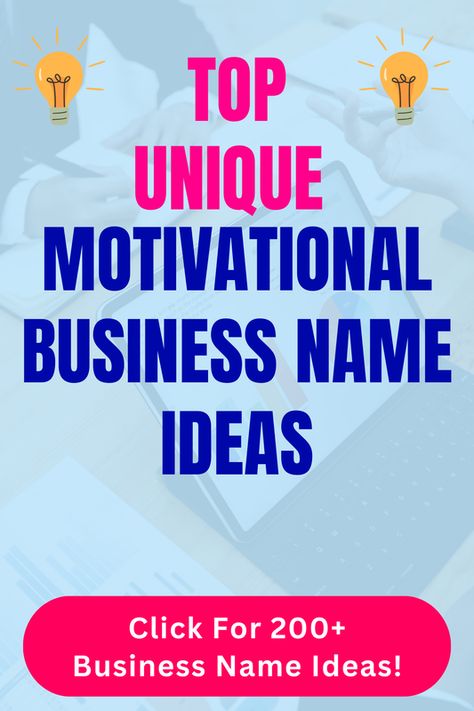 Looking for unique Motivational business name ideas? Check out our list of top unique, funny, cute and catchy Motivational business names in our blog post! Creative Business Names List, Unique Company Names, Catchy Business Name Ideas, Catchy Words, Motivation Manifesto, Unique Business Names, Organizing Business, Ideas Name, Funny Motivation