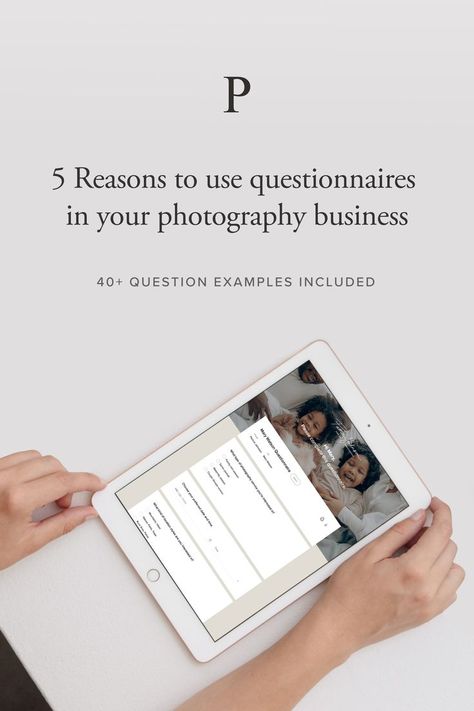 Discover 5 reasons why photographers need to use questionnaires in their business + examples of question you need to include to get a better insight on who your clients are, and what they expect from their photo session with you. Also, what's the easiest and fast way to create quesquestionnaires for Free! Photography Paperwork, Photography Questionnaire, Client Acquisition, Client Questionnaire, Photo Shoot Tips, List Of Questions, Photography Equipment, Pregnancy Photoshoot, Photography Business