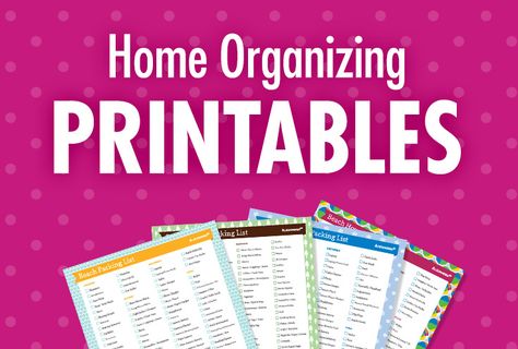 Alejandra Costello's Home #Organizing Printables | www.alejandra.tv/checklists Organizing Ideas Notebook, Alejandra Costello, Tv Organization, Organising Ideas, Organizing Printables, Dorm Room Checklist, Household Notebook, Exercise Tracker, Cleaning Schedules