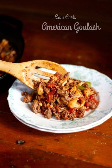 Enjoy This Classic Comfort Food! Low Carb American Goulash Has the Flavor of the Original With Just Under 5 Net Carbs per Serving Low Carb Goulash, Best Goulash, Low Cal High Protein, Best Goulash Recipes, Food Low Carb, American Goulash, Wholesome Living, Low Carb Low Fat Recipes, Goulash Recipes