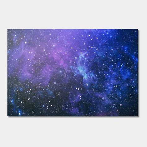 Galaxy Art Painting, Galaxy Painting Acrylic, Lockdown Art, Toddlers Crafts, Galaxy Room, Art Ideas For Teens, Galaxy Sky, Nebulas, Blue Galaxy