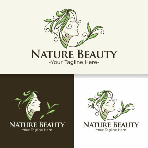 Beauty Parlor Logo, Cosmetic Logo Design, Sewing Business Logo, Spa Logo Design, Nature Logo Design, Make Your Own Logo, Logo Presentation, Beautiful Logos Design, Small Business Logo