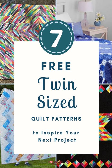 Top 7 Free Twin Size Quilt Patterns ( 10 Bonus Patterns For Sale) Twin Sized Quilt Pattern, Twin Size Quilt Patterns Free, Easy Twin Size Quilt Patterns Free, Twin Size Quilt Measurements, Quilt Kits Precut For Sale, Printable Quilt Patterns Free, Twin Quilt Pattern Free, Free Pdf Quilt Patterns, Turning Twenty Quilt Pattern Free