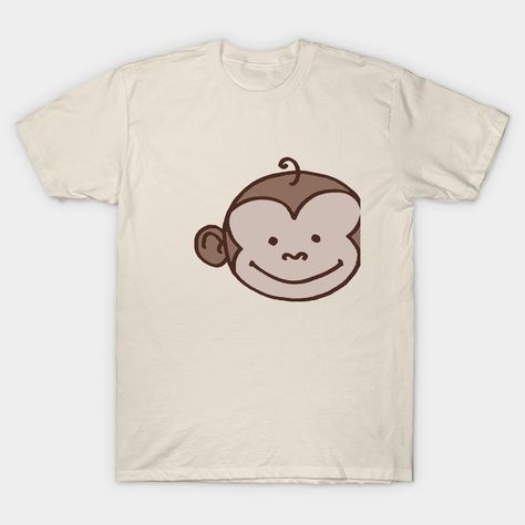 Cute Merchandise, Monkey Cute, Monkey Shirt, Cartoon Monkey, Cute T Shirts, Monkey T Shirt, Fun Shirt, Team Shirt, Animated Cartoons