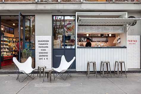 Abarrotes by Savvy | Flickr - Photo Sharing! Mini Cafe, Small Cafe, Coffee Shop Design, Cafe Shop, Cafe Interior, Cafe Design, Commercial Design, Commercial Interiors, Cafe Restaurant