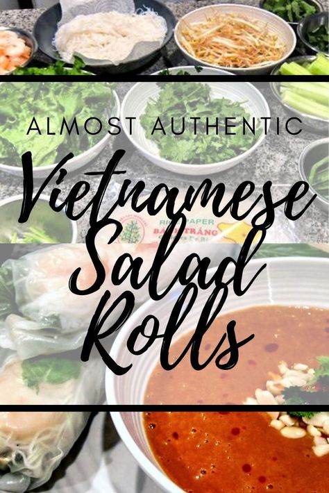 Vietnamese Salad Rolls, Salad Rolls Recipe, Vietnamese Spring Rolls Recipe, Easy Vietnamese Recipes, Vietnamese Spring Rolls, Salad Rolls, Spicy Peanut Sauce, Spring Roll Recipe, Rice Vermicelli