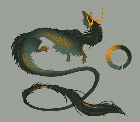 Japanese Dragon Oc, Xiao Bird Form, Dragon Hybrid Human, Dragon Design Concept, Dragon Drawing Reference, Lung Dragon, Dragon Mount, Dragon Elements, Dragon Anatomy