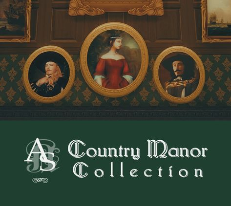 Historic Sims 4 Cc, Sims 4 Manor Cc, Sims Old Money Cc, Braithwaite Manor, Sims 4 Old Money Cc, Sims 4 Decades Challenge, Sims Medieval, Cc Furniture, Country Manor