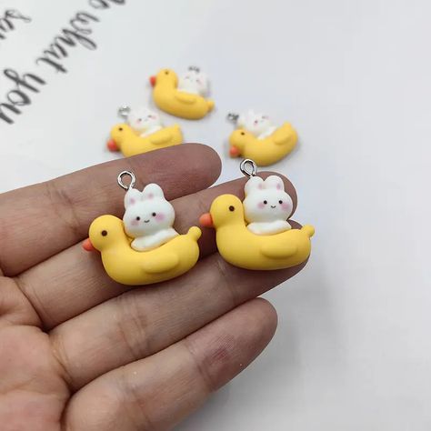 Look what I found on AliExpress Diy Crafts Decor, Duck Or Rabbit, 3d Wall Painting, Animal Rabbit, Crafts Decor, Diy Decor Crafts, Jewelry Making Charms, Resin Charms, Fairy Dolls