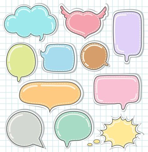 Handwritten Text, Note Pad Design, Text Bubble, Infographic Poster, Drawing Journal, Speech Bubbles, Creative Lettering, School Stickers, Cute Doodles Drawings