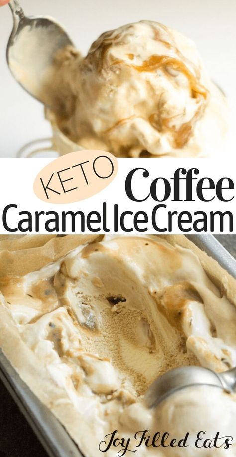 Keto Coffee Ice Cream, Low Carb Ice Cream Recipe, Poolside Snacks, Coffee Caramel, Easy Ice Cream Recipe, Quick Fat Loss, Low Carb Ice Cream, Postre Keto, Caramel Ice Cream