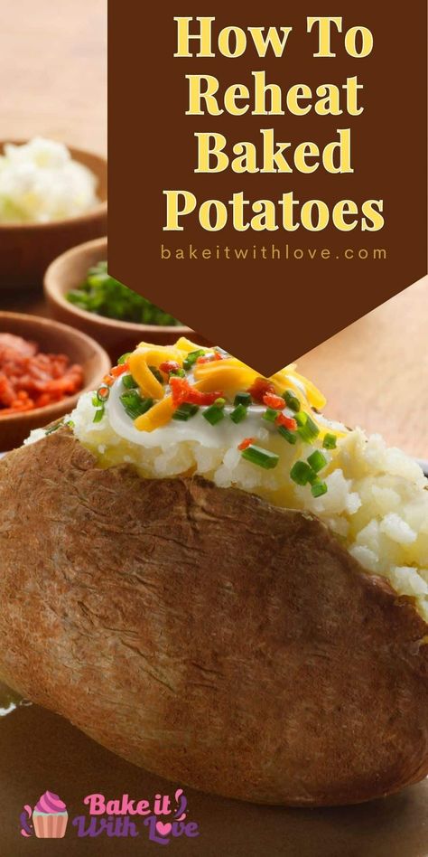 Reheating Baked Potatoes In Air Fryer, Reheat Baked Potato In Air Fryer, How To Reheat Baked Potato, Reheating Baked Potatoes, Reheat Baked Potato, Oven Baked Potatoes Recipes, Steak And Baked Potato, How To Reheat Steak, Parmesan Baked Potatoes