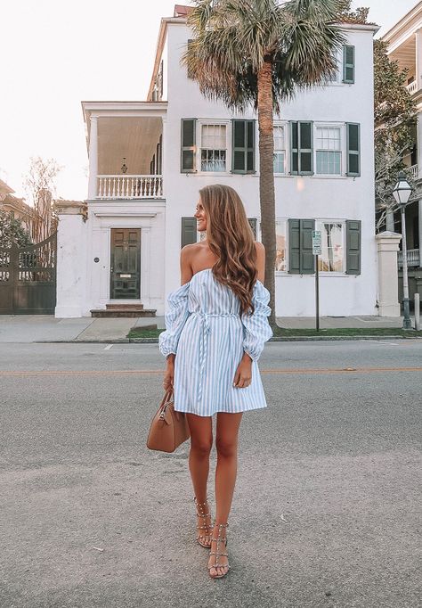 Charleston, SC – Southern Curls & Pearls Caitlin Covington, Charleston Bachelorette, Night Hair, Southern Curls And Pearls, Charleston Style, Green Cargo Jacket, Night Hairstyles, Instagram Outfits, Summer Night