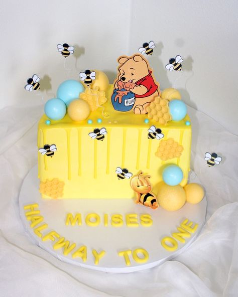 Halfway to One🐝 Alguien mas por aquí a quien le guste esta temática de Winnie the Pooh?🥰 . . #halfwaytoone #winniethepooh #winniethepoohcake #buttercream #buttercreamcakes #cake #cakedecorating #cakedesign #wiltontips #wiltoncakes #austintx #austintexas #austin #texascakes#cakesofinstagram #austincakes#buttercreamdecorating #heartcake #pearlcake #birthdaycake #vintagecake Halfway To One, Half Way To One, Half Birthday, Cake Smash, Austin Texas, Milestones, Winnie The Pooh, Austin, Birthday Cake