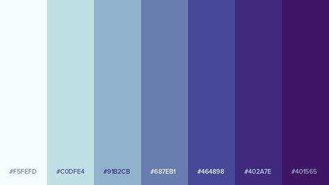 Flat Color Palette, Gradient Color Design, Color Design Inspiration, Cool Color Palette, The Color Purple, Hex Color Palette, Color Palette Challenge, Data Design, Color Schemes Colour Palettes