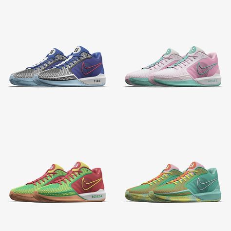 Nike Sabrina 1 "By You" now available online Sabrina 1s Basketball Shoes, Nike Sabrina 1, Sabrina 1 Shoes, Sabrina 2 Shoes, Sabrina Basketball Shoes, Sabrina Shoes, Bball Shoes, New Sneaker Releases, Fasion Outfits