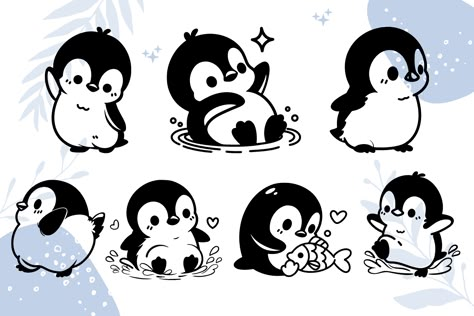 Cute Penguin Character SVG Cute Penguin Art, Penguin Drawing Easy, Penguin Character, Penguin Svg, Penguin Wallpaper, Cricut Gifts, Penguin Tattoo, Happy Penguin, Penguin Illustration