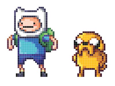 Adventure-time-pixels  Okay I don't like the series of adventure time... but my geeky side couldn't help it! Adventure Time Pixel Art, Pixel Art Dragon, How To Pixel Art, Art Recreation, Art Adventure Time, Modele Pixel Art, Arte Doodle, Piskel Art, Pixel Characters