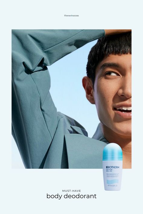 Body Deodorant | Biotherm Deo Pure Antiperspirant Roll-On | Shop Amazon Body Deodorant, Deodorant Stick, Ads Campaign, Mens Editorial, Antiperspirant Deodorant, Antiperspirant, Design Posters, Roll On, Ad Design