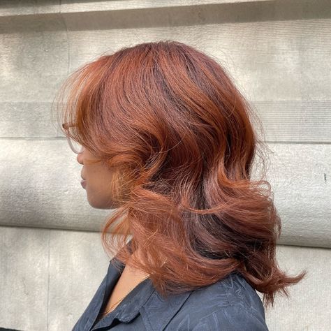 Hair color by our colorist Aimee @aimeelynnbhair 🔥 Haircut/silk press by our stylist Lauren @laurenevehair 🧡 Ginger Silk Press, 2024 Hair Color, Hair Advice, Silk Press, Brown Silk, Reddish Brown, Hair Ideas, Ginger, Vision Board