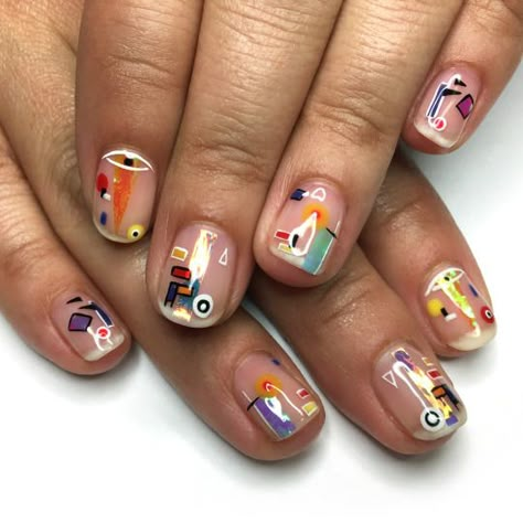 Mens Nails, Abstract Nail Art, Colorful Nail Art, Colorful Nail, Nail Swag, Funky Nails, Minimalist Nails, Nail Art Inspiration, Dope Nails