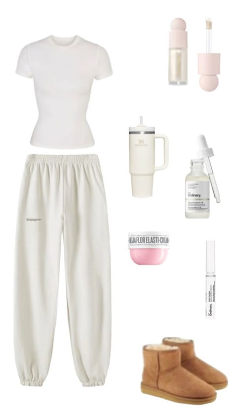 White Out Outfits, Vanilla Fits, Vanilla Girl Outfits, Simple Outfits For School, Outfit Layout, Vanilla Girl, Casual Preppy Outfits, Cute Lazy Day Outfits, Cute Lazy Outfits