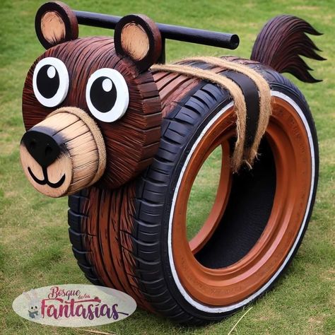 Used Tire Projects, Old Tires Ideas Diy, Old Tires Ideas, Tired Animals, Tire Projects, Tires Ideas, Tire Craft, Recycled Tires, Reuse Old Tires