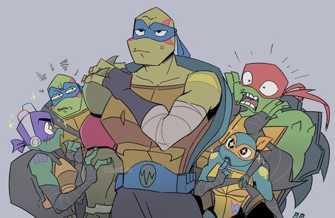 Mikey X Leo Tmnt, Peepaw Leo Rottmnt, Future Donnie Rise, Mad Face Drawing, Rottmnt Screenshots, Tmnt Characters, Leonardo Tmnt, Turtle Tots, Ninja Turtles Funny