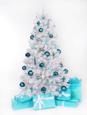 JL A White Christmas, White Christmas Tree, White Christmas, Christmas Tree, Christmas, Silver, Blue, White, Natal