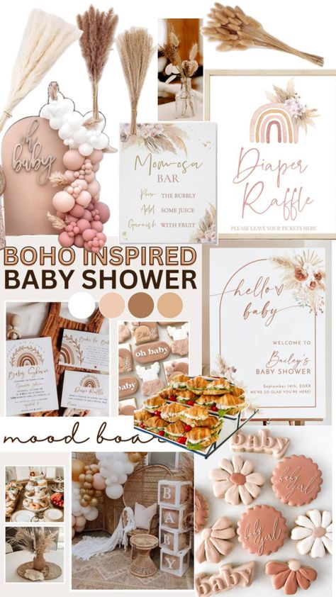 Bohemian Baby Shower Ideas Girl, Baby Shower Ideas Boho Girl, Neutral Girl Baby Shower Ideas, Rainbow Boho Baby Shower Ideas, Boho Baby Girl Shower Ideas, Boho Girl Baby Shower Ideas, Boho Theme Baby Shower Ideas, Boho Chic Baby Shower Ideas, Boho Rainbow Baby Shower Ideas