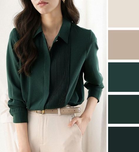 Colour Season, Color Combos Outfit, Green Outfits, Deep Autumn, Winter Inspo, Smart Casual Outfit, Trendy Fall Outfits, Color Profile, Current Styles