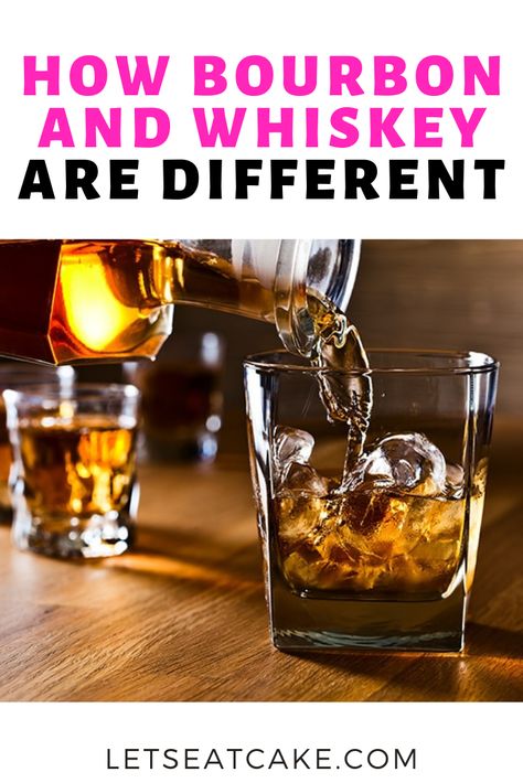 Have you ever wondered what are the differences between bourbon and whiskey? Here is the ultimate guide to everything you have ever wanted to know about bourbon and whiskey. Bourbon Distillery, Whiskey Cocktail Recipes, Best Bourbon Whiskey, Cocktail Recipes Whiskey, Bourbon Tasting, Rye Bourbon, Whiskey Brands, Whiskey Tasting, Best Bourbons