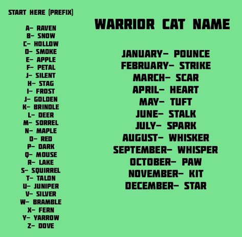 Comment what your warrior cat name is!! Warrior Cat Oc Names, Warrior Cat Name Ideas, Warrior Cat Generator, Warrior Cats Name Ideas, Warrior Cat Clan Name Ideas, Warrior Cats Ultimate Edition Codes, What Is Your Warrior Cat Name, Your Warrior Cat Name, Warrior Cats Name Generator