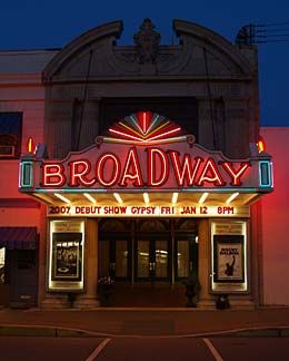 Broadway Theatre, Broadway, Building, Red, White