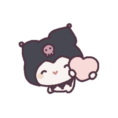 Kuromi Sanrio Icon, Kuromi Profile Picture, Kuromi Aesthetic Icon, Kawaii Images, Kuromi Wallpaper, Kuromi Sanrio, Kitty Pictures, Sanrio Stuff, Melody Hello Kitty