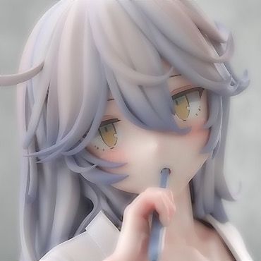 Blue Icon, An Anime, Pastel Blue, Pencil, Pastel, Hair, Anime, Blue