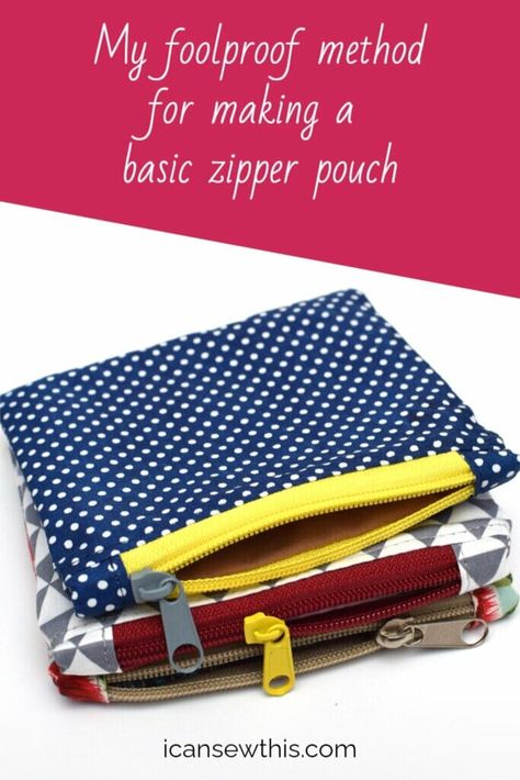 Quilted Zipper Bags Free Pattern, Flat Pouch Pattern, Hand Sewn Bags Diy, Small Zippered Pouch, Zippered Pouch Tutorial Free Pattern, Small Zipper Pouch Tutorial, Small Pouch Sewing Pattern, Quilted Pouch Tutorial, Zen Stitching