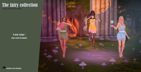 The fairy collection | Patreon Sims Love, Fairy Crown, Fairy Hair, Best Mods, I Appreciate You, Sims4 Clothes, Custom Map, Sims 3, Maxis Match