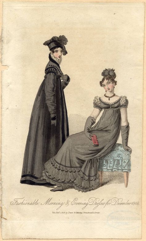 1810 Fashion, Regency Women, Regency Dresses, Regency England, Regency Gown, Regency Era Fashion, Morning Dress, Historic Fashion, Regency Period