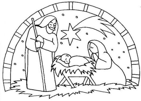 Nativity The Birth Of Jesus Scene Coloring Page : Color Luna Bible Coloring Sheets, Nativity Coloring Pages, Christmas Manger, Bible Coloring Pages, The Nativity, Three Wise Men, Christmas Nativity Scene, Bible Coloring, Birth Of Jesus