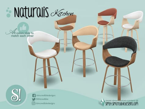 Sims 4 Cc Barstools, The Sims 4 Pack, Sims 4 Cc Furniture Living Rooms, Sims 4 Kitchen, Sims Furniture, Mod Furniture, The Sims 4 Pc, Play Sims 4, Sims Free Play