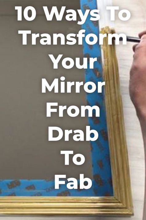 Upgrade you mirror from basic to awesome with these projects! Black And White Crafts, Fourth Of July Porch, Canvas For Kitchen, Halloween Dorm, Dollar Store Decorating, Cheap Diy Headboard, Party Bathroom, Painting Above Bed, Furniture Flipping Ideas