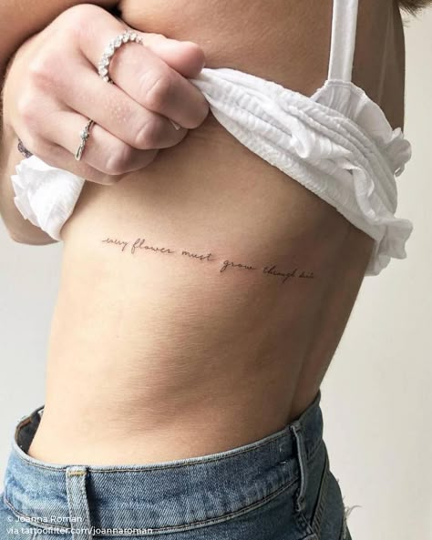 Cage Tattoos, Rib Tattoos For Women, Ribcage Tattoo, Fineline Tattoo, Best Tattoos For Women, Cute Tiny Tattoos, Different Tattoos, Tattoo Script, Spine Tattoo