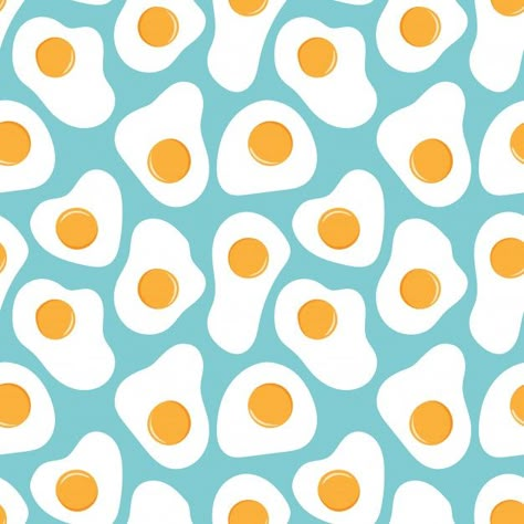 Vector fried eggs seamless pattern . Pre... | Premium Vector #Freepik #vector #background #pattern #food #abstract Food Abstract, Egg Artwork, Background Tile, Illustration Simple, Easy Drawing Tutorial, Pattern Design Inspiration, Design Mandala, Print Design Art, Pattern Coloring Pages