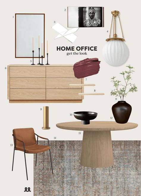 Get the look for a peaceful WFH escape... all in the comfort of your own dining room. Office And Dining Room Combo, Michigan Trees, Office And Dining Room, Chicago Condos, Yellow Dining Room, Yellow Brick Home, Airbnb Design, Dining Room Combo, Diy Workshop