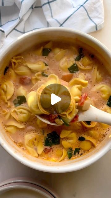 Jane Hardy on Instagram: "NEW!! TOMATO BASIL TORTELLINI SOUP. 🥫🌿 So many requests for soups and casserole recipes so I'm staring off a new series where I make my favorite pasta dishes into soups/casseroles!! Next up I'm thinking butternut squash lasagna soup. 😛 LMK in the comments if you want to see any pasta dish of mine in soup/casserole from!! Looking for some inspo as I plan out recipes!! Can't wait for more of this goodness!! Tomato Basil Tortellini Soup recipe linked in my bio! Be sure to check out the recipe because I messed up the video when I was filming and there are a few steps missing in the reel. 🤫" Tomato Basil Tortellini Soup, Tomato Basil Tortellini, Squash Lasagna, Butternut Squash Lasagna, Lasagna Soup, Tortellini Soup, I Messed Up, Pasta Dish, Tomato Basil